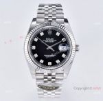 Clean Factory 1:1 Clone Rolex Datejust 41 Black Diamond Face Jubliee 3235 Watches
